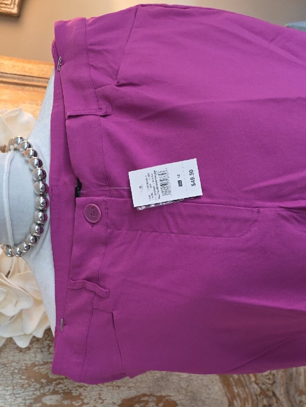 Ashley Stewart Women's Magenta Pants Size 18 - Picture 8 of 12
